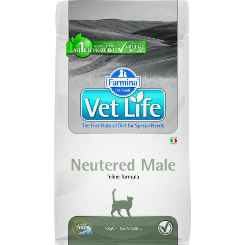 Сухие корма Vet Life Neutered Male для кастрированных котов